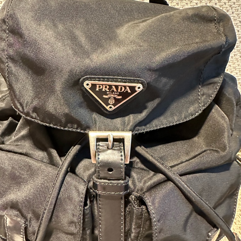 Prada 尼龍  黑色  小後背包-3