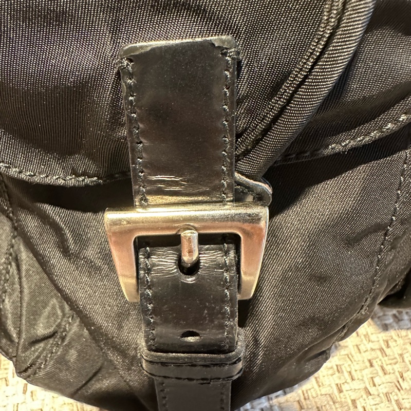 Prada 尼龍  黑色  小後背包-10