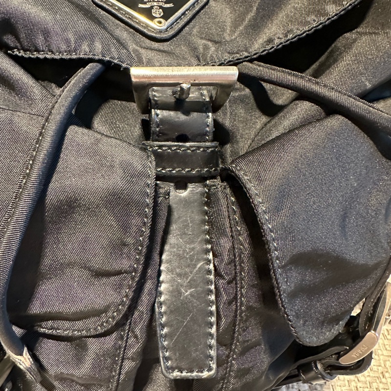 Prada 尼龍  黑色  小後背包-11