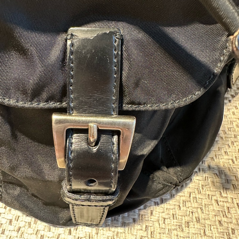 Prada 尼龍  黑色  小後背包-12