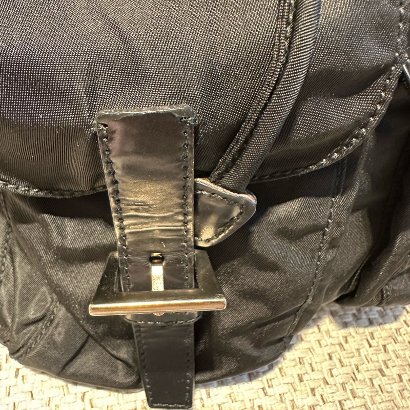 Prada 尼龍  黑色  小後背包-17