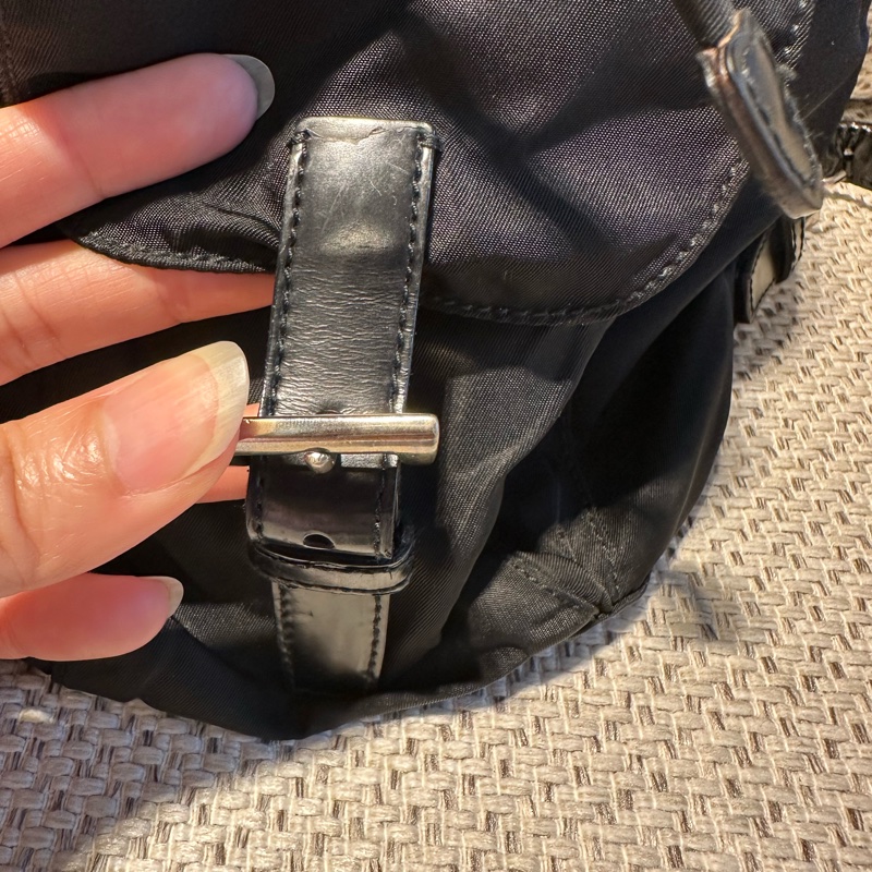 Prada 尼龍  黑色  小後背包-27