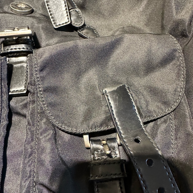 Prada 尼龍  黑色  小後背包-30