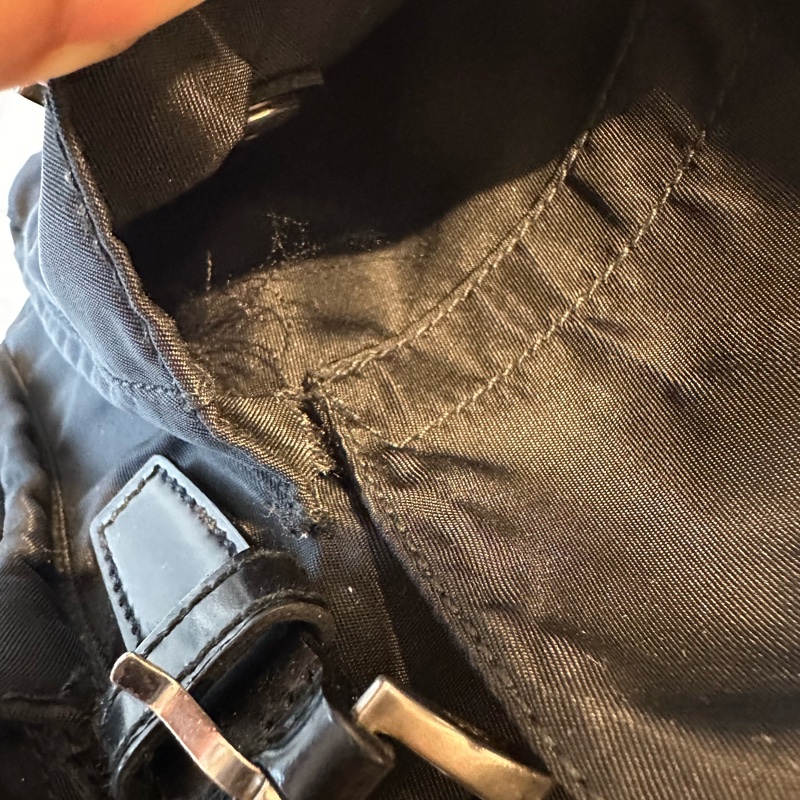 Prada 尼龍  黑色  小後背包-40