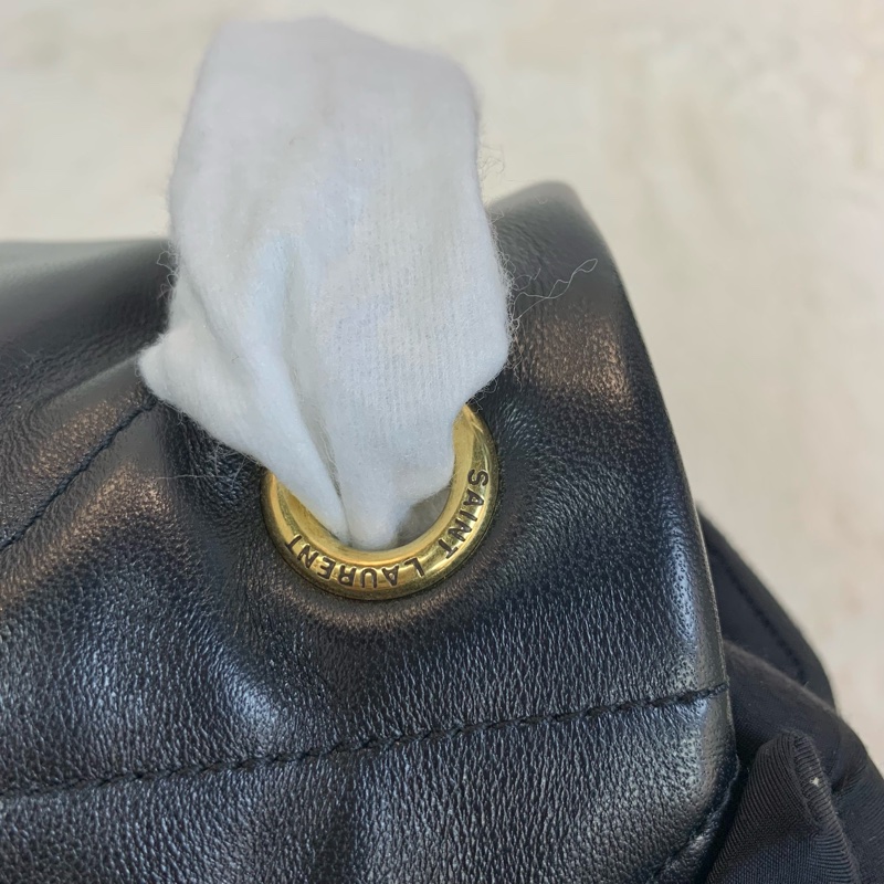 25年單 YSL Jamie 黑金羊皮單肩包-9