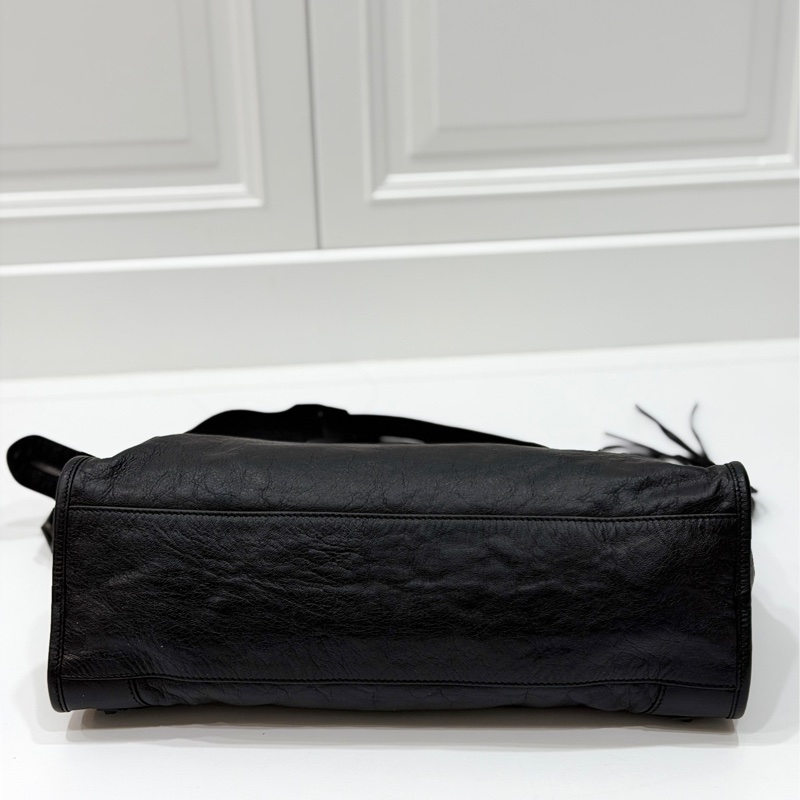 Balenciaga 巴黎世家 city Classic 黑色 機車包 手提包 斜背包 肩背包 側背包-16