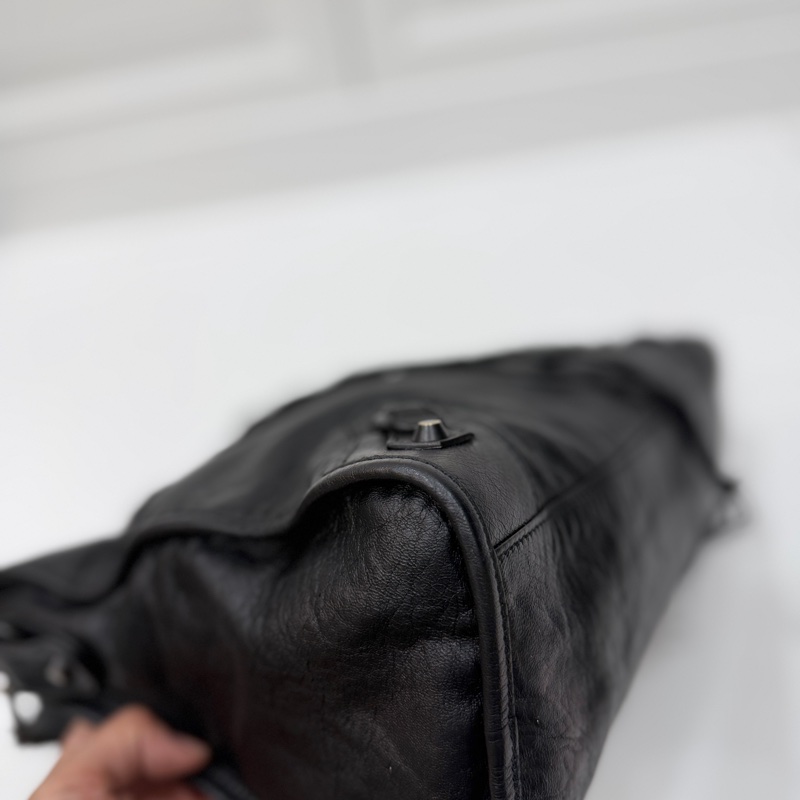 Balenciaga 巴黎世家 city Classic 黑色 機車包 手提包 斜背包 肩背包 側背包-17