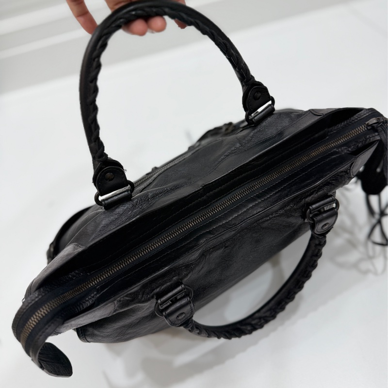 Balenciaga 巴黎世家 city Classic 黑色 機車包 手提包 斜背包 肩背包 側背包-32