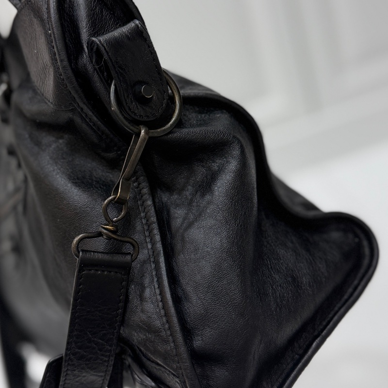 Balenciaga 巴黎世家 city Classic 黑色 機車包 手提包 斜背包 肩背包 側背包-42