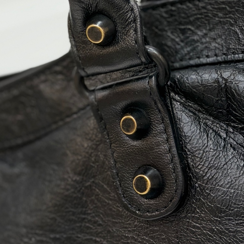 Balenciaga 巴黎世家 city Classic 黑色 機車包 手提包 斜背包 肩背包 側背包-47