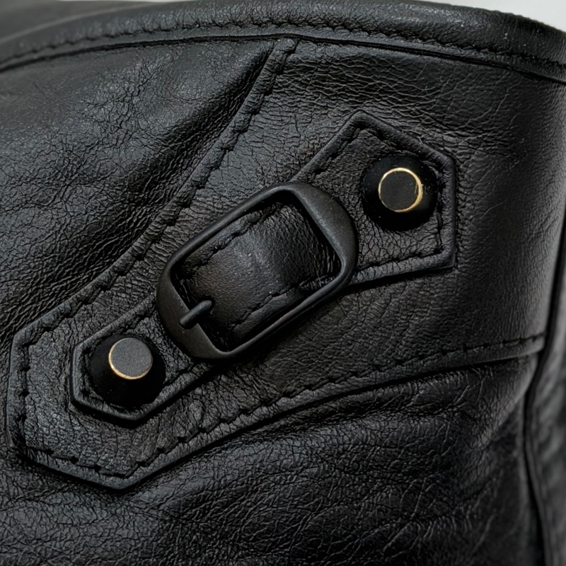 Balenciaga 巴黎世家 city Classic 黑色 機車包 手提包 斜背包 肩背包 側背包-48