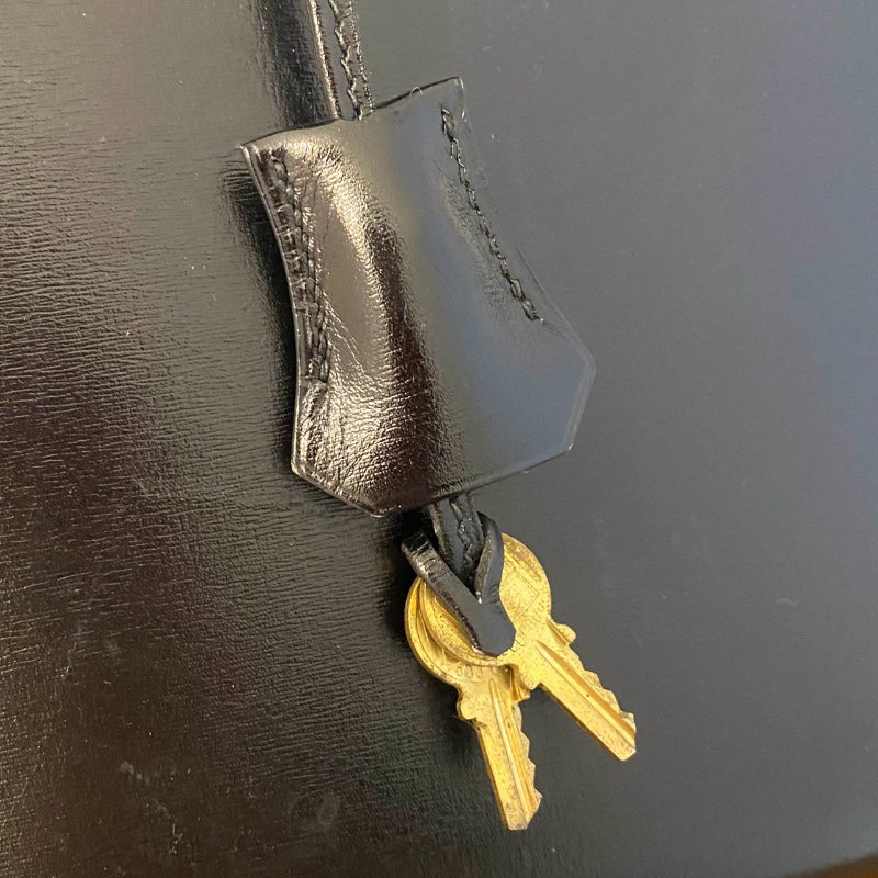 愛馬仕Hermes ◯T刻 黑金kelly32 Box皮-4