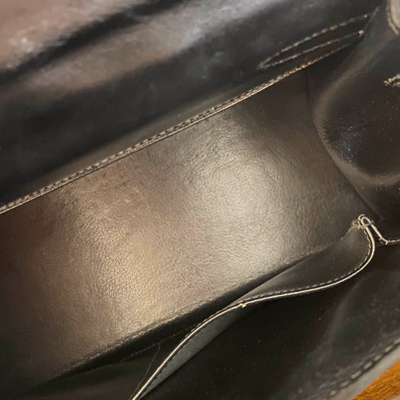 愛馬仕Hermes ◯T刻 黑金kelly32 Box皮-8