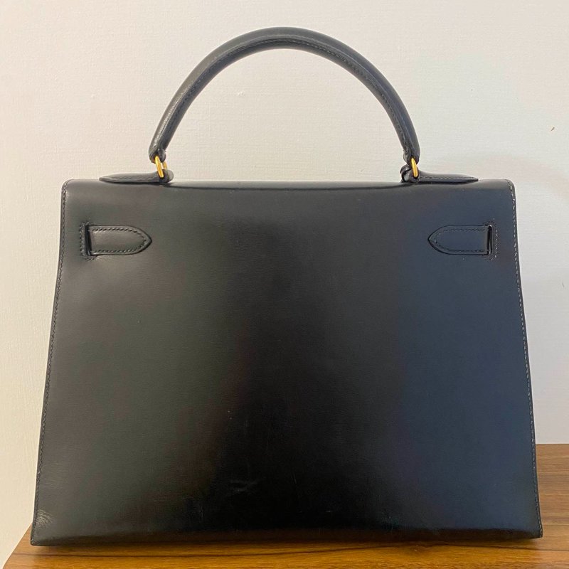 愛馬仕Hermes ◯T刻 黑金kelly32 Box皮-11