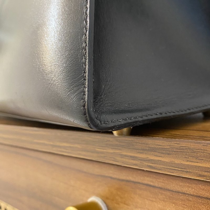 愛馬仕Hermes ◯T刻 黑金kelly32 Box皮-17