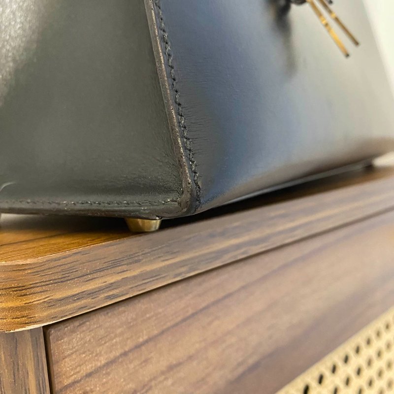 愛馬仕Hermes ◯T刻 黑金kelly32 Box皮-18