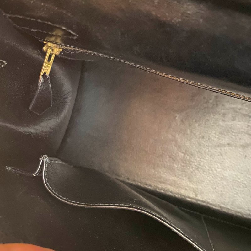 愛馬仕Hermes ◯T刻 黑金kelly32 Box皮-20