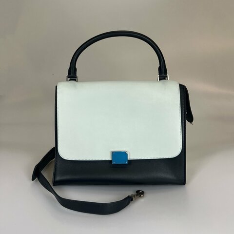 CELINE 藍拚黑Trapaze Bag鞦韆包