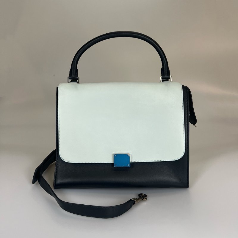 CELINE 藍拚黑Trapaze Bag鞦韆包-0
