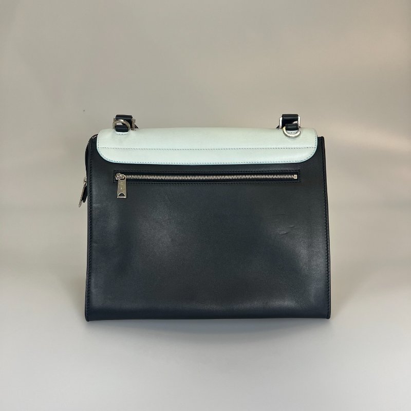 CELINE 藍拚黑Trapaze Bag鞦韆包-1