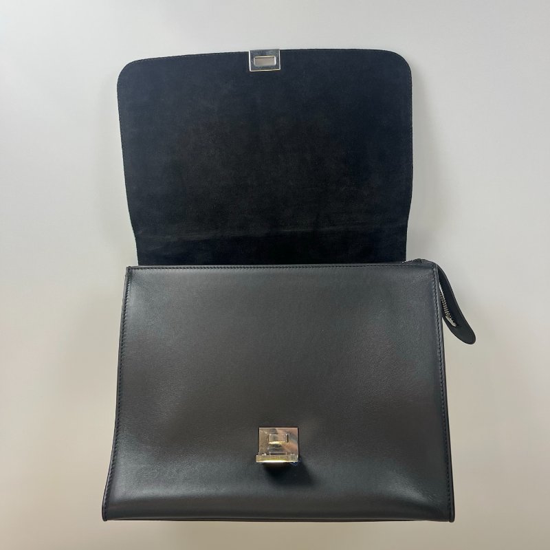 CELINE 藍拚黑Trapaze Bag鞦韆包-5