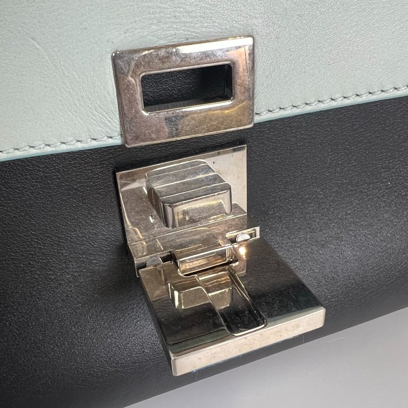 CELINE 藍拚黑Trapaze Bag鞦韆包-8