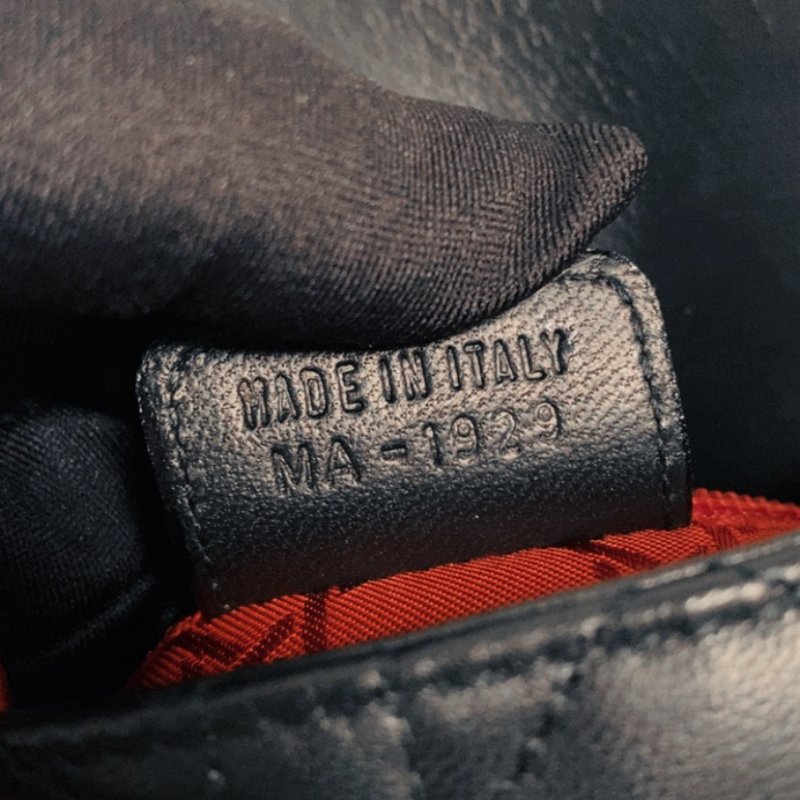 Dior 黑金lady dior三格黛妃包mini-8