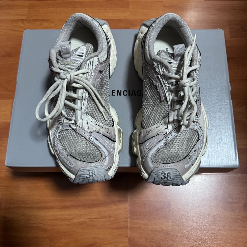 Balenciaga巴黎世家 Stapler訂書機鞋 老爹鞋米色 38碼-2