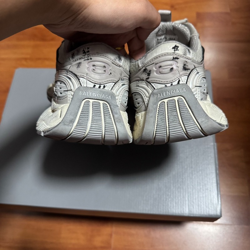 Balenciaga巴黎世家 Stapler訂書機鞋 老爹鞋米色 38碼-5