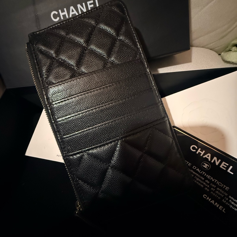✨ Chanel 經典黑金長扁夾✨-2