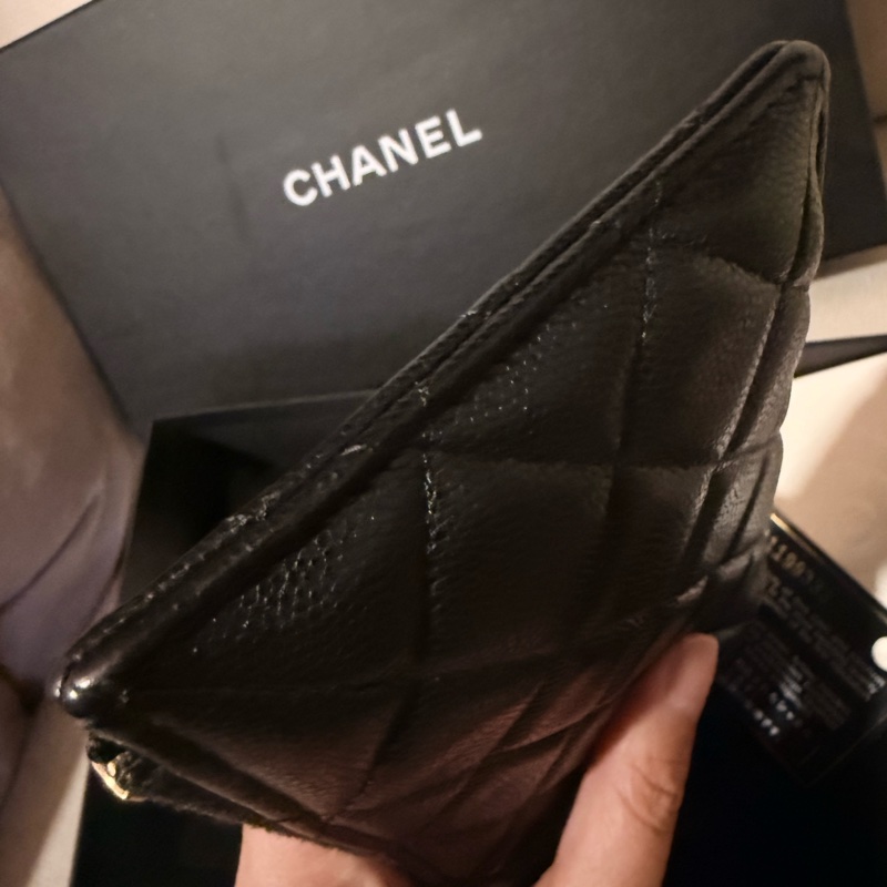 ✨ Chanel 經典黑金長扁夾✨-11