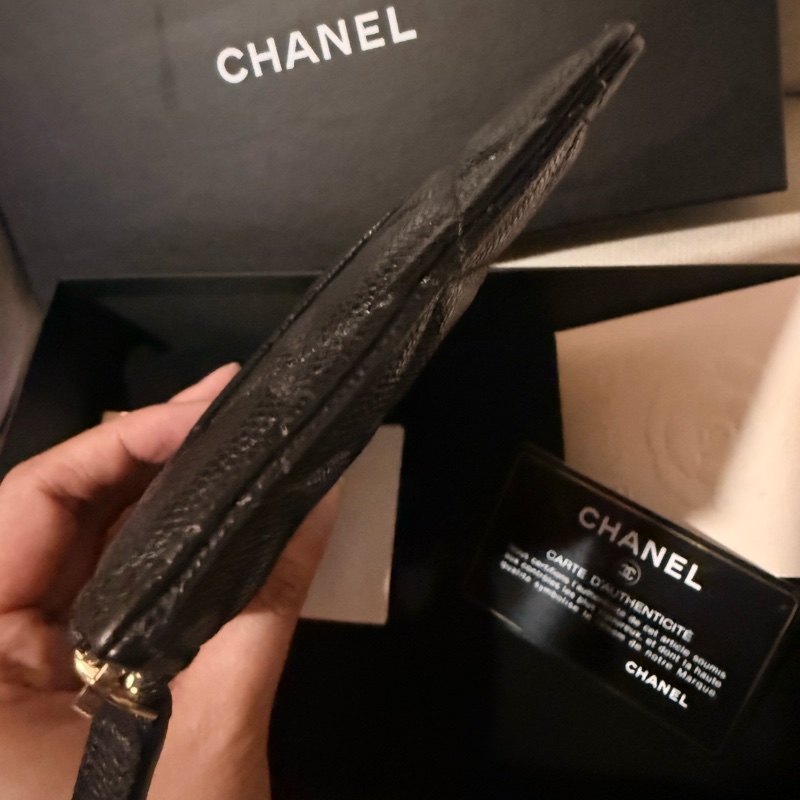 ✨ Chanel 經典黑金長扁夾✨-12