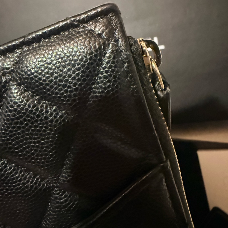 ✨ Chanel 經典黑金長扁夾✨-14