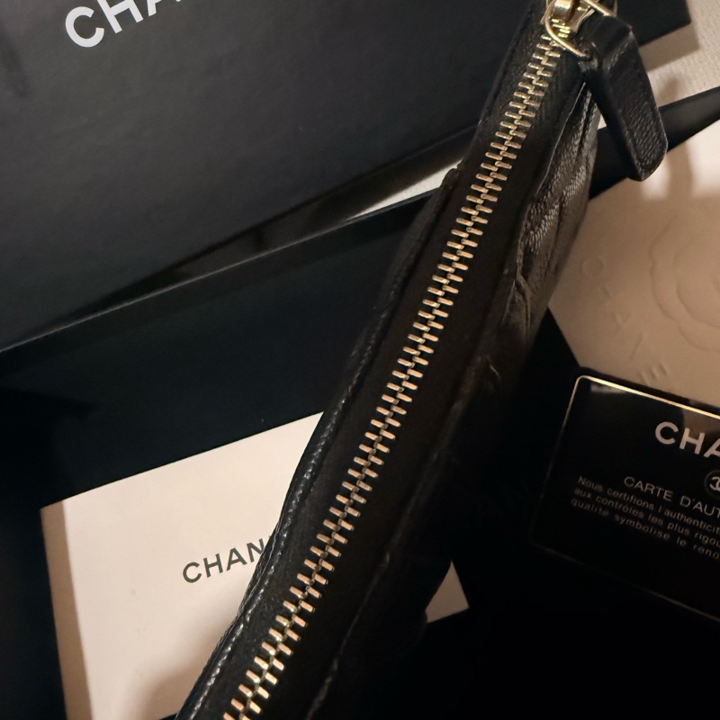 ✨ Chanel 經典黑金長扁夾✨-19