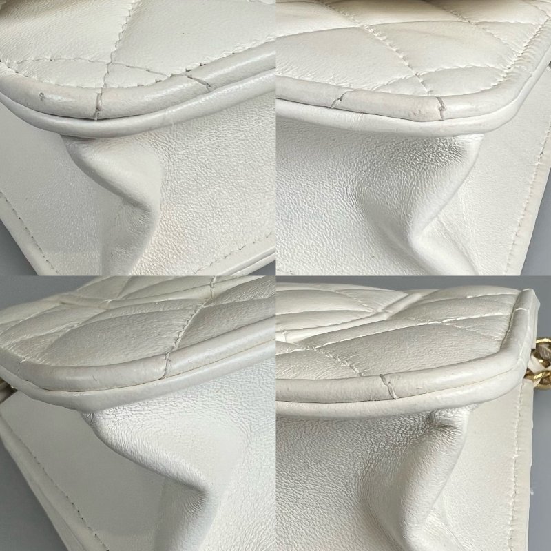 CHANEL CF雕刻季節款WOC包 白羊皮 晶片款-13