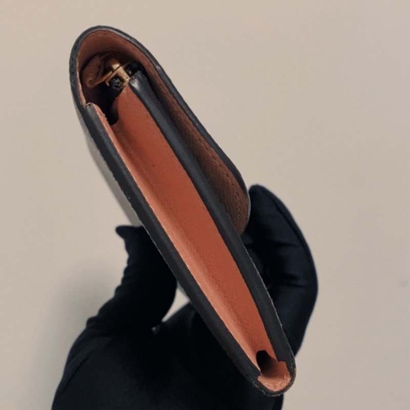 LV 原花EMILIE內拼粉長夾-20