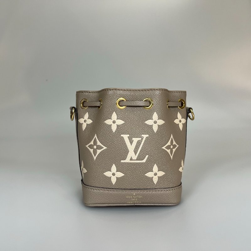 LV M46291/晶片款 斑鳩灰水桶包NANO-1