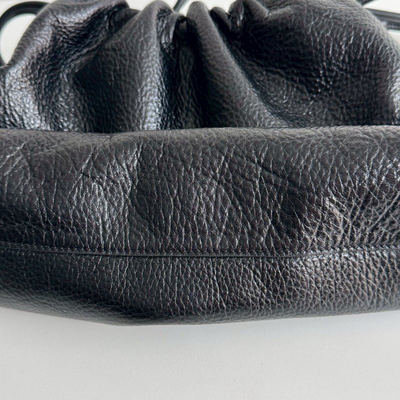 99新🆕 LOEWE 羅意威 Flamenco Purse 黑色銀釦-8