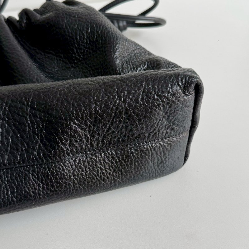 99新🆕 LOEWE 羅意威 Flamenco Purse 黑色銀釦-13