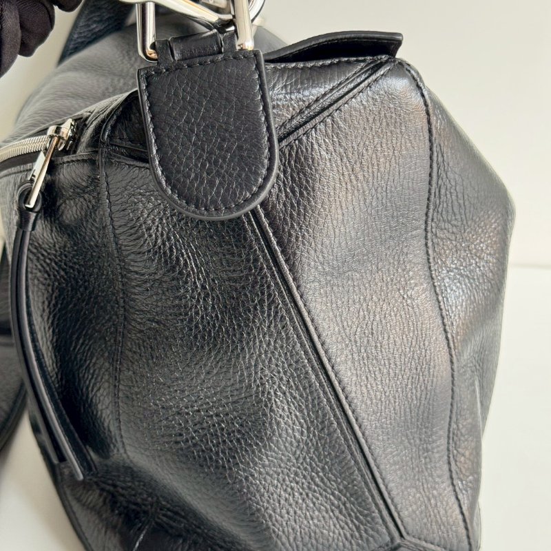 99新🆕 全配有購證✨ LOEWE 羅意威 Puzzle Medium 黑色銀釦-12