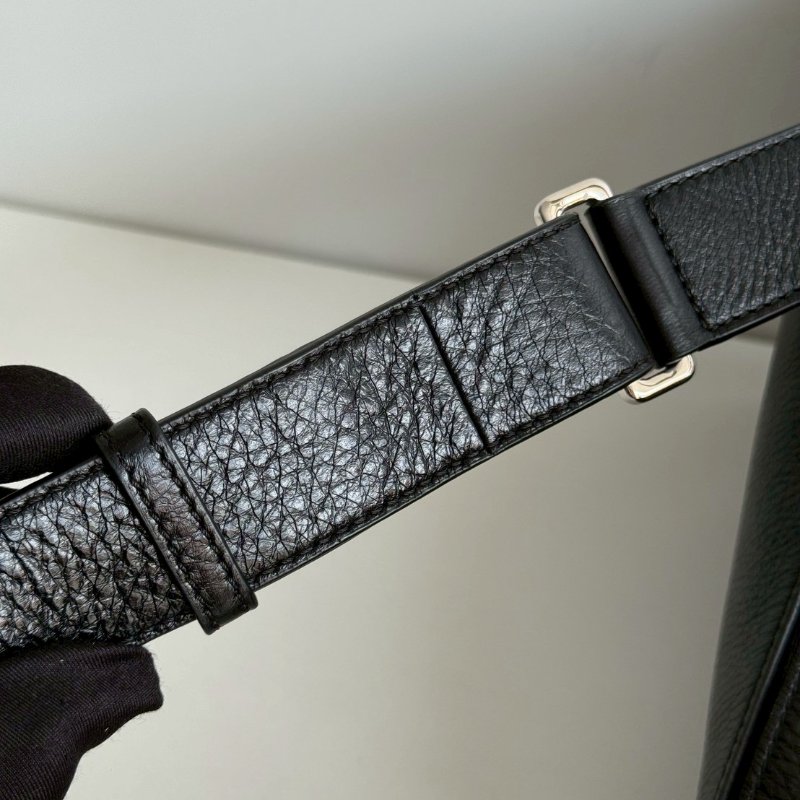 99新🆕 全配有購證✨ LOEWE 羅意威 Puzzle Medium 黑色銀釦-15