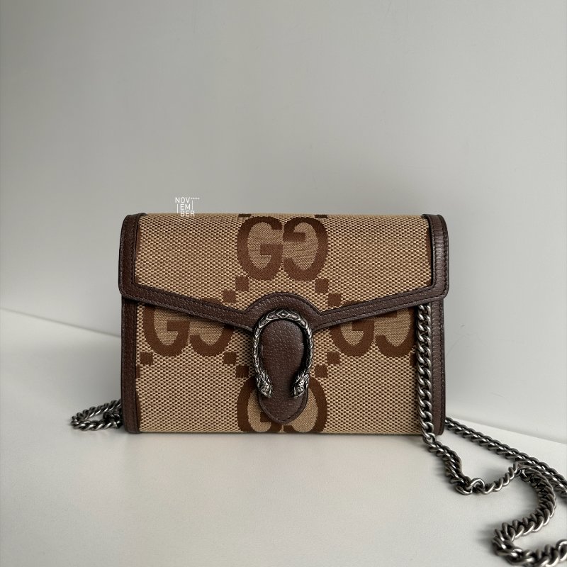 99新🆕 Gucci 古馳 棕色老花 WOC-0