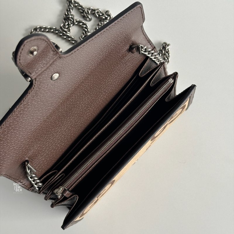 99新🆕 Gucci 古馳 棕色老花 WOC-3