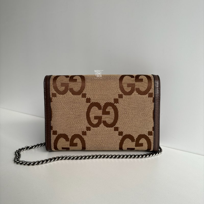 99新🆕 Gucci 古馳 棕色老花 WOC-5