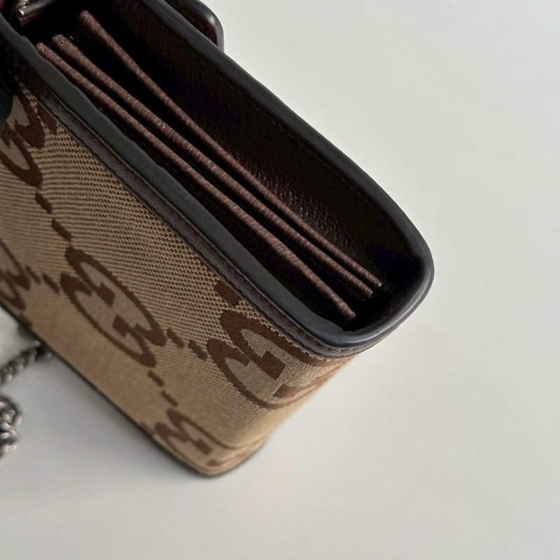 99新🆕 Gucci 古馳 棕色老花 WOC-6