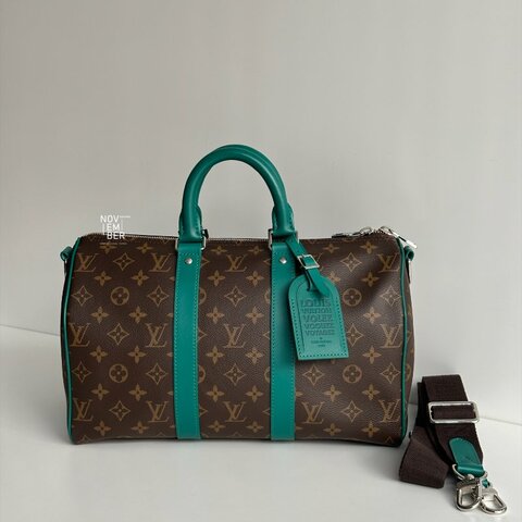 99新🆕 全配有購證🙌🏻 Louis Vuitton LV 路易威登 Keepall 35 老花綠💚