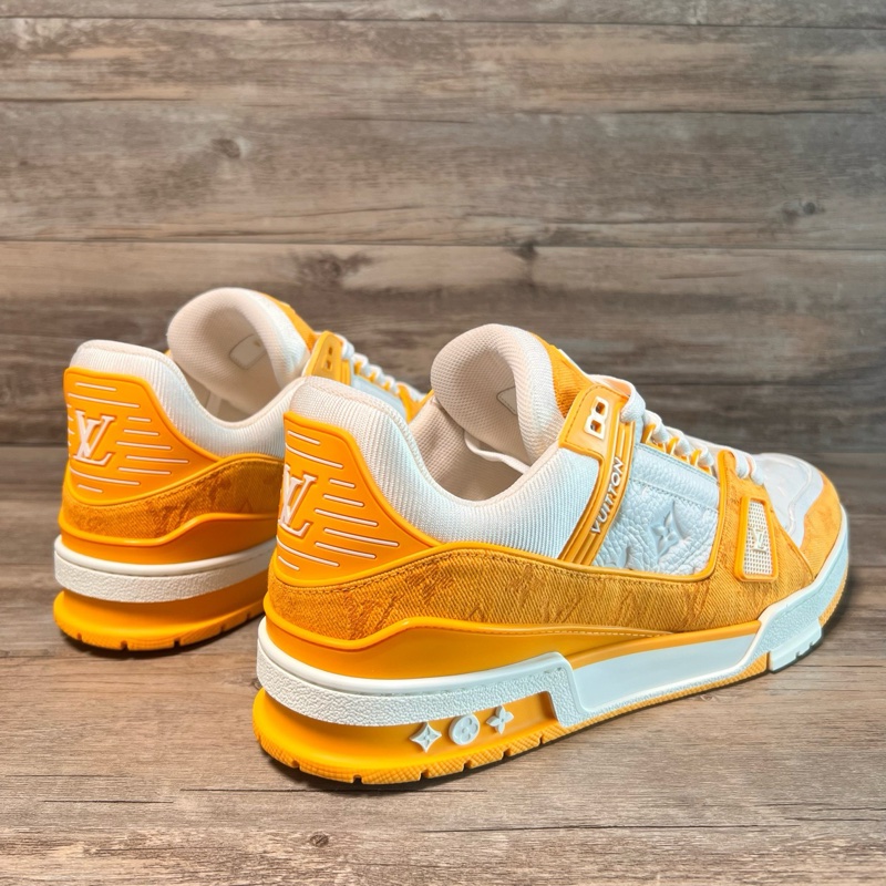 Louis Vuitton路易威登 trainer 白黃牛仔 43碼-2