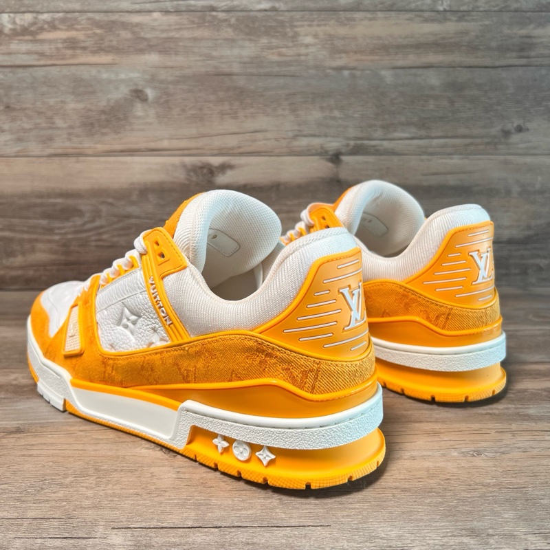 Louis Vuitton路易威登 trainer 白黃牛仔 43碼-3