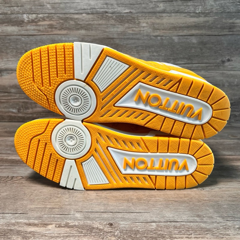 Louis Vuitton路易威登 trainer 白黃牛仔 43碼-5