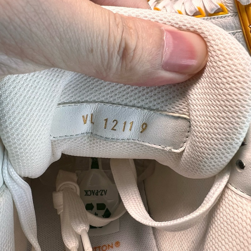 Louis Vuitton路易威登 trainer 白黃牛仔 43碼-6